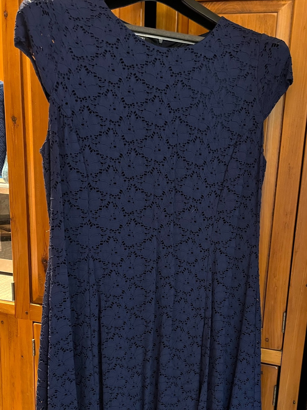 Alfani Navy Lace A-Line Dress 16W EUC